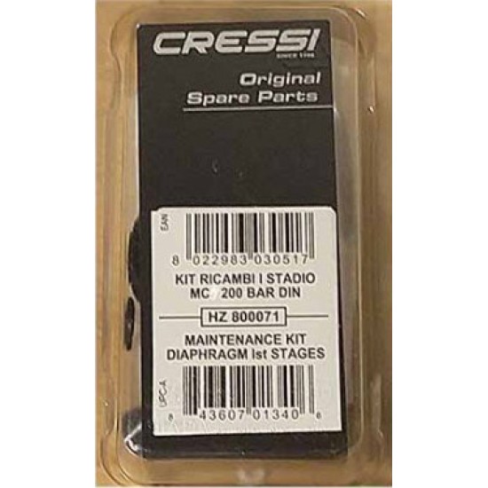 CRESSI First Stage Repair Kit Diaphragm MC7 DIN - HZ800071