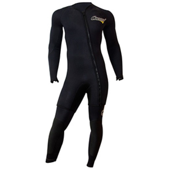 CRESSI Two Pieces Wetsuit (Long John+Jacket Shorty) 5mm 5 Zips