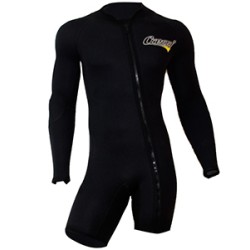 CRESSI Two Pieces Wetsuit (Long John+Jacket Shorty) 5mm 5 Zips