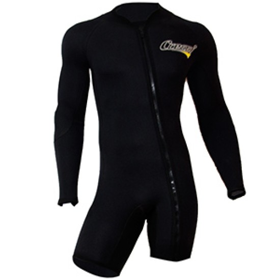CRESSI Two Pieces Wetsuit (Long John+Jacket Shorty) 5mm 5 Zips