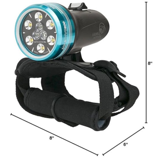 LIGHT MOTION SOLA DIVE 800 Led Light with Hand Strap & Charger LIGHT MOTION SOLA DIVE 800 Led Light with Hand Strap & Charger