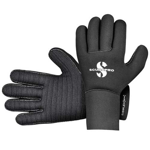 ScubaPro Tropic 1.5mm Dive Glove Neoprene Black w/Amara Palm Scuba Snorkel Glove 