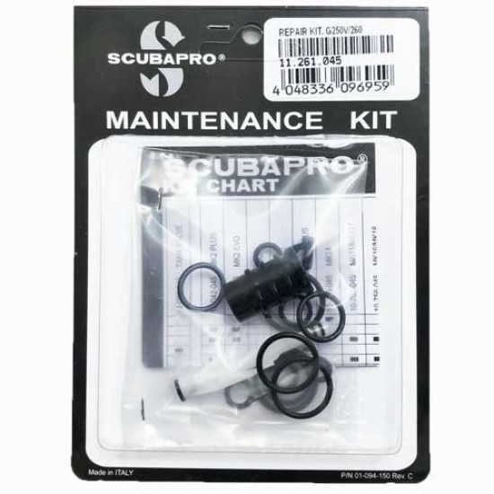 SCUBAPRO Second Stage Repair Kit - G250V - G260 - 11.261.045