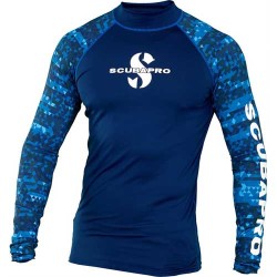 SCUBAPRO Rash Guard Long Sleeve UPF50 Men Aegean