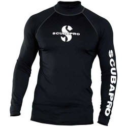 SCUBAPRO Rash Guard Long Sleeve UPF50 Men Black