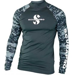 SCUBAPRO Rash Guard Long Sleeve UPF50 Men Graphite