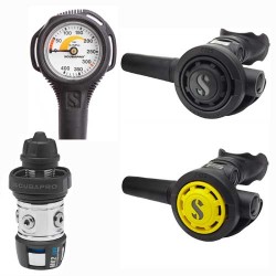 SCUBAPRO MK2 Evo Din 300 - R095 Second Stage Regulator - R095 Octopus Regulator - Compact Pressure Gauge