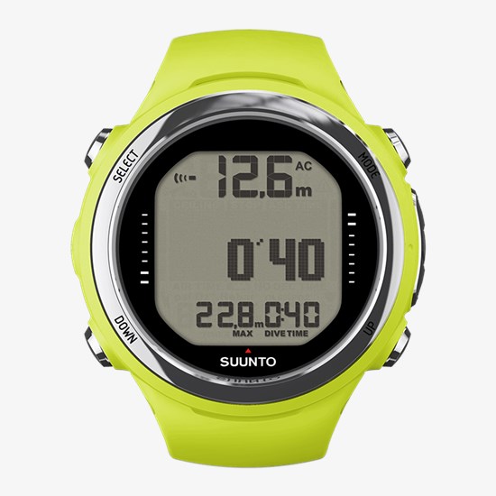 SUUNTO D4I NOVO Lime Silicone Dive Computer without USB