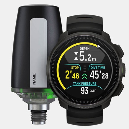 SUUNTO OCEAN All Black Dive Computer with SUUNTO Tank POD and a Hard Case