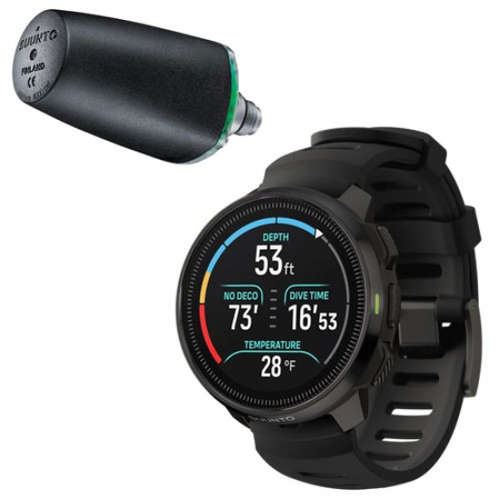 SUUNTO OCEAN All Black Dive Computer with SUUNTO Tank POD and a Hard Case