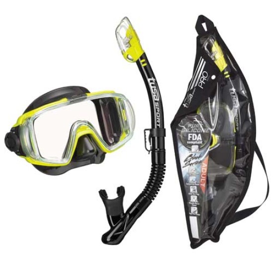 TUSA Visio Tri-Ex Adult Pro Combo Set (Mask-Snorkel) UC-3125PQB