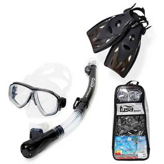 TUSA Mini-Kleio Dry Youth Pro Travel Set (Mask-Snorkel-Fin) UP-2221B