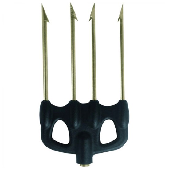 CRESSI Barbed 4 Prongs Spear Head with nylon base CRESSI Barbed 4 Prongs Spear Head with nylon base