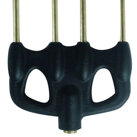 CRESSI Barbed 4 Prongs Spear Head with nylon base CRESSI Barbed 4 Prongs Spear Head with nylon base