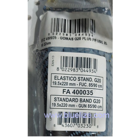 CRESSI Standard Rubber Band G20 PLUS (19.5x220mm) for Gun 85/90cm